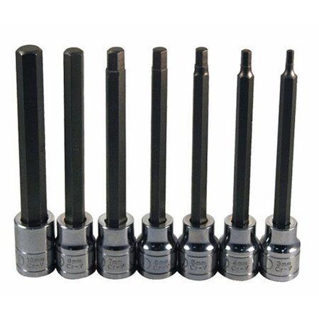 ATD TOOLS ATD Tools ATD-13788 8 Pc. Large Size Sae; Metric Hex Bit Socket Set ATD-13788